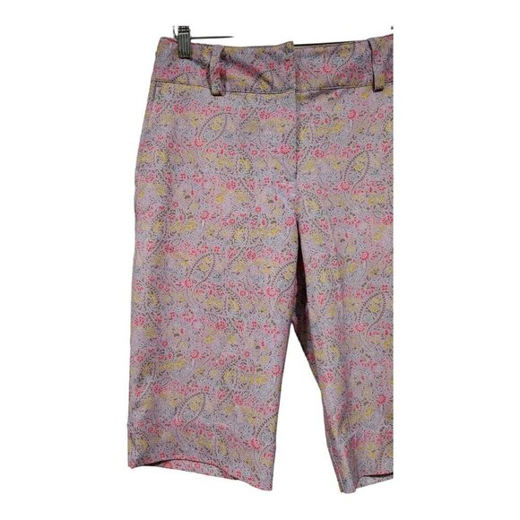 Nike Golf Women's Pink Paisley Bermuda Shorts Athletic Sports Pockets Size 4 - Picture 4 of 15